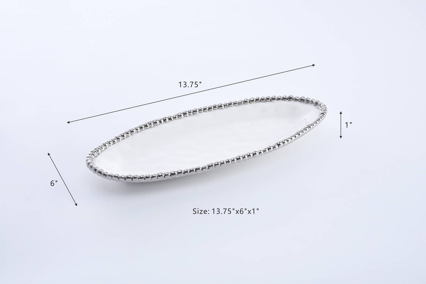 Silver Small Oval Serving Piece