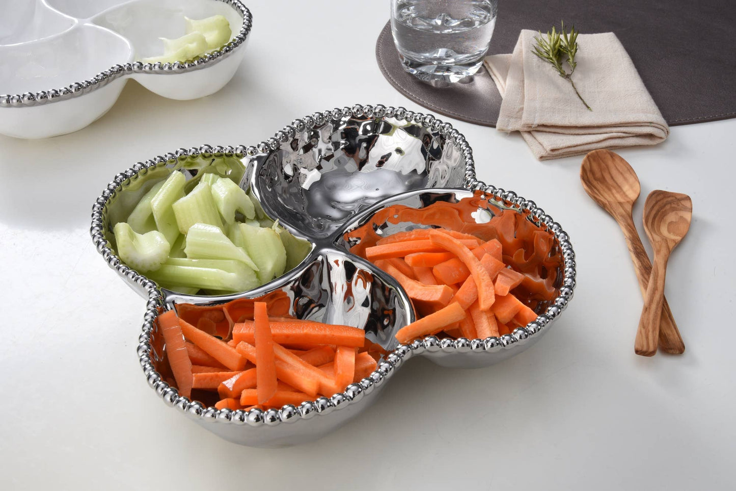 Silver 4-Section Bowl
