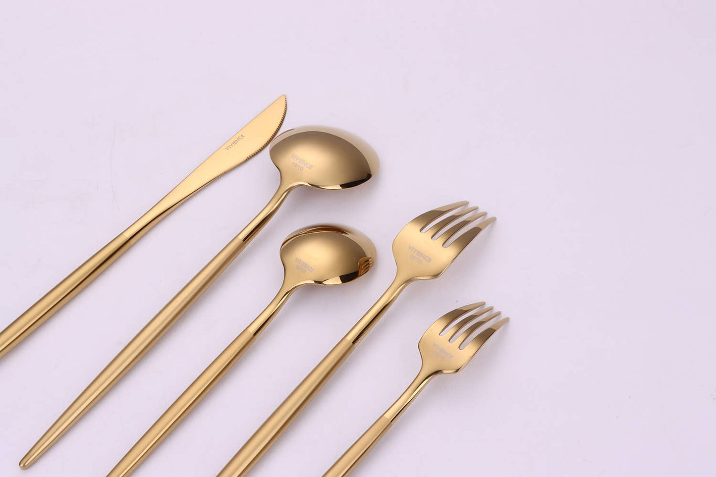 Morne 20 Pc Flatware Set with Matte Handles, Service for 4