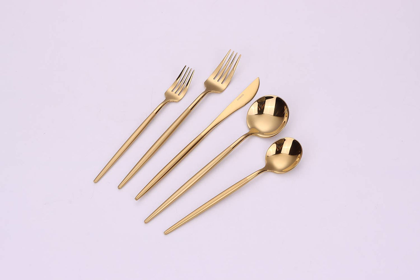Morne 20 Pc Flatware Set with Matte Handles, Service for 4