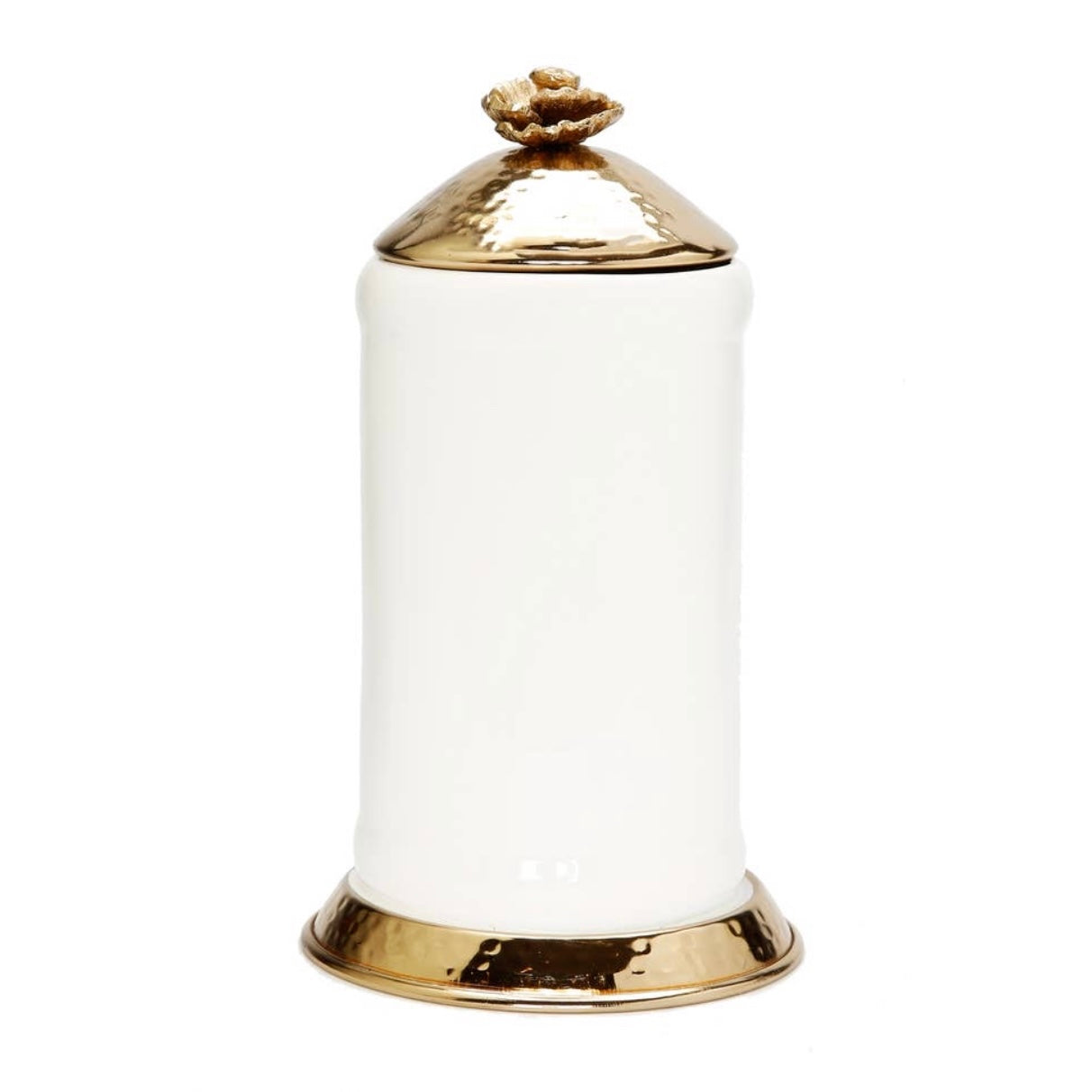 Gold Flower Knob Ceramic Canister