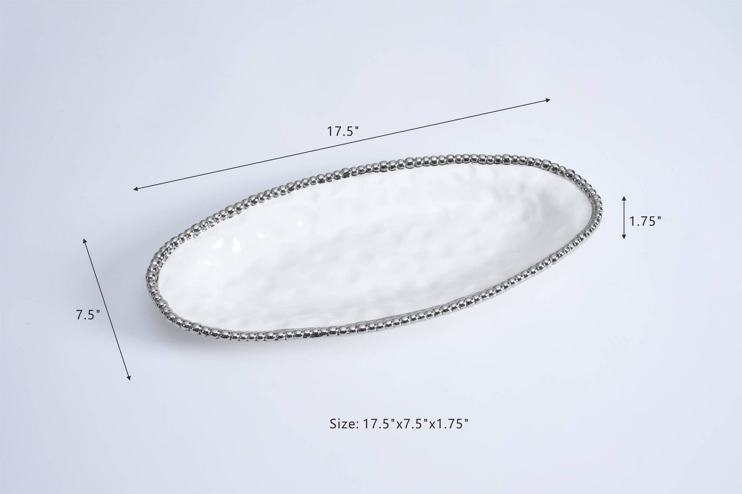Silver Oval Serving Piece