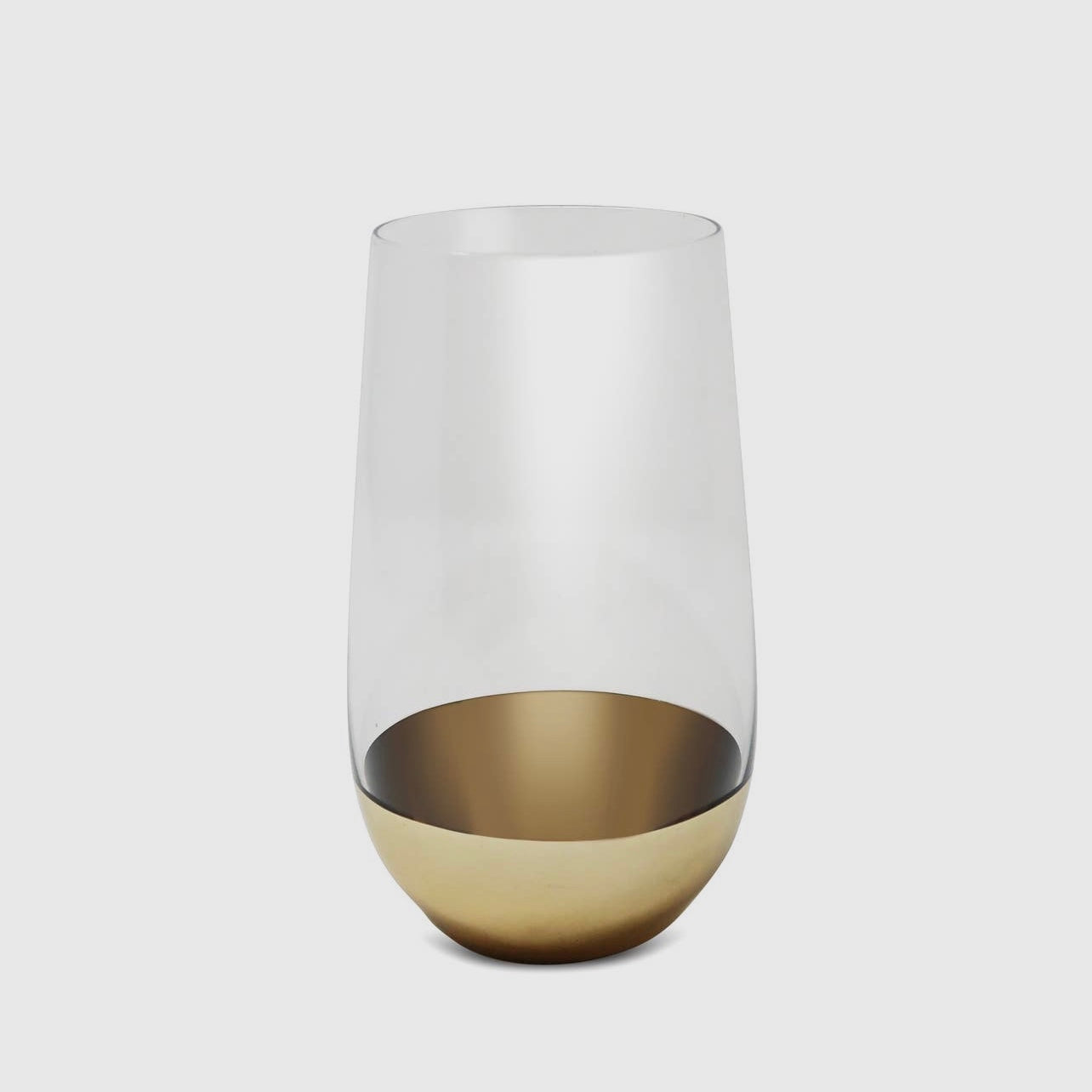 Set of 6 Glasses With Gold Dipped Bottom