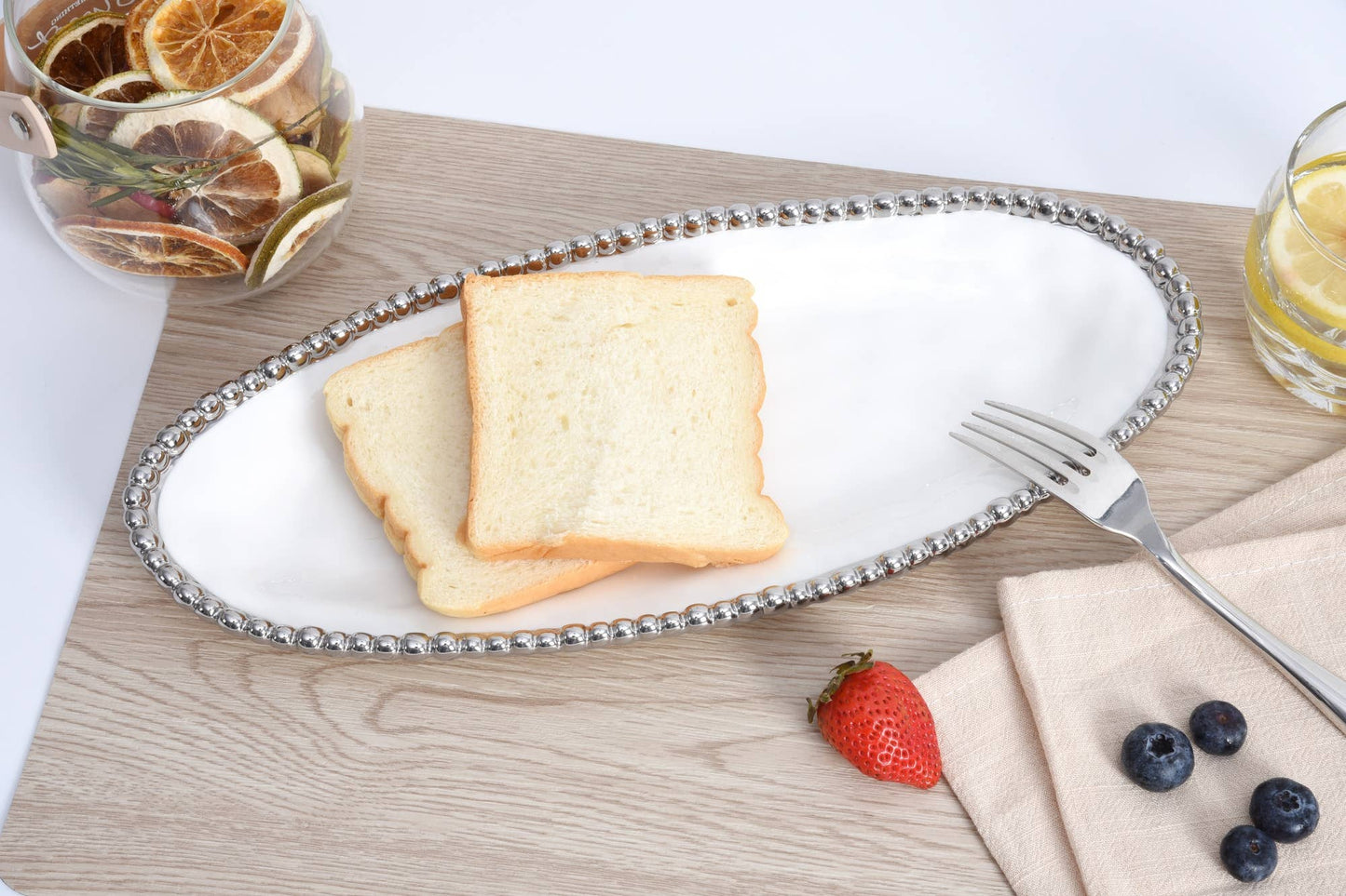 Silver Small Oval Serving Piece