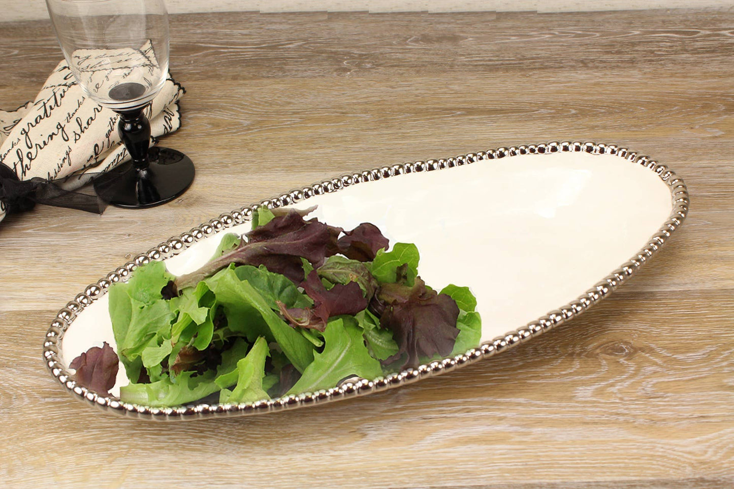 Silver Oval Serving Piece