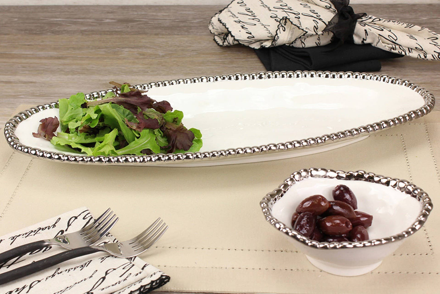 Silver Oval Serving Piece