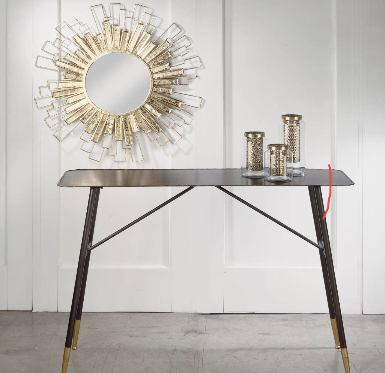 Gold Foil Sunburst Mirror