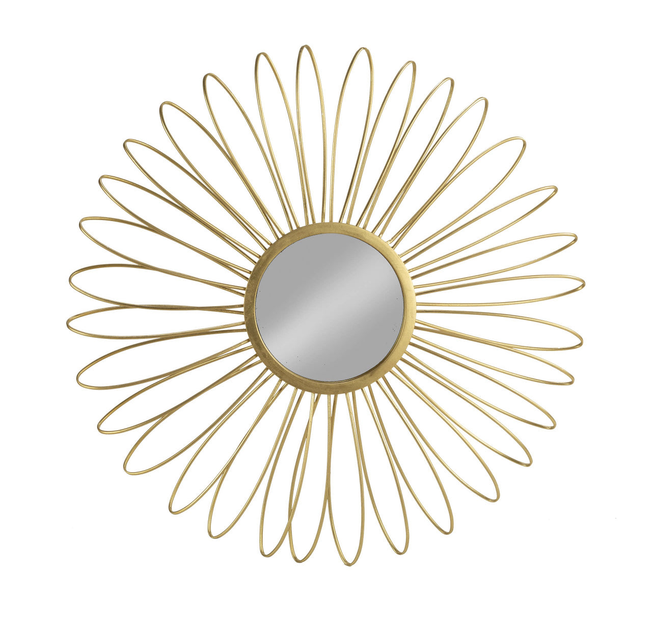 Gold Flower Mirror