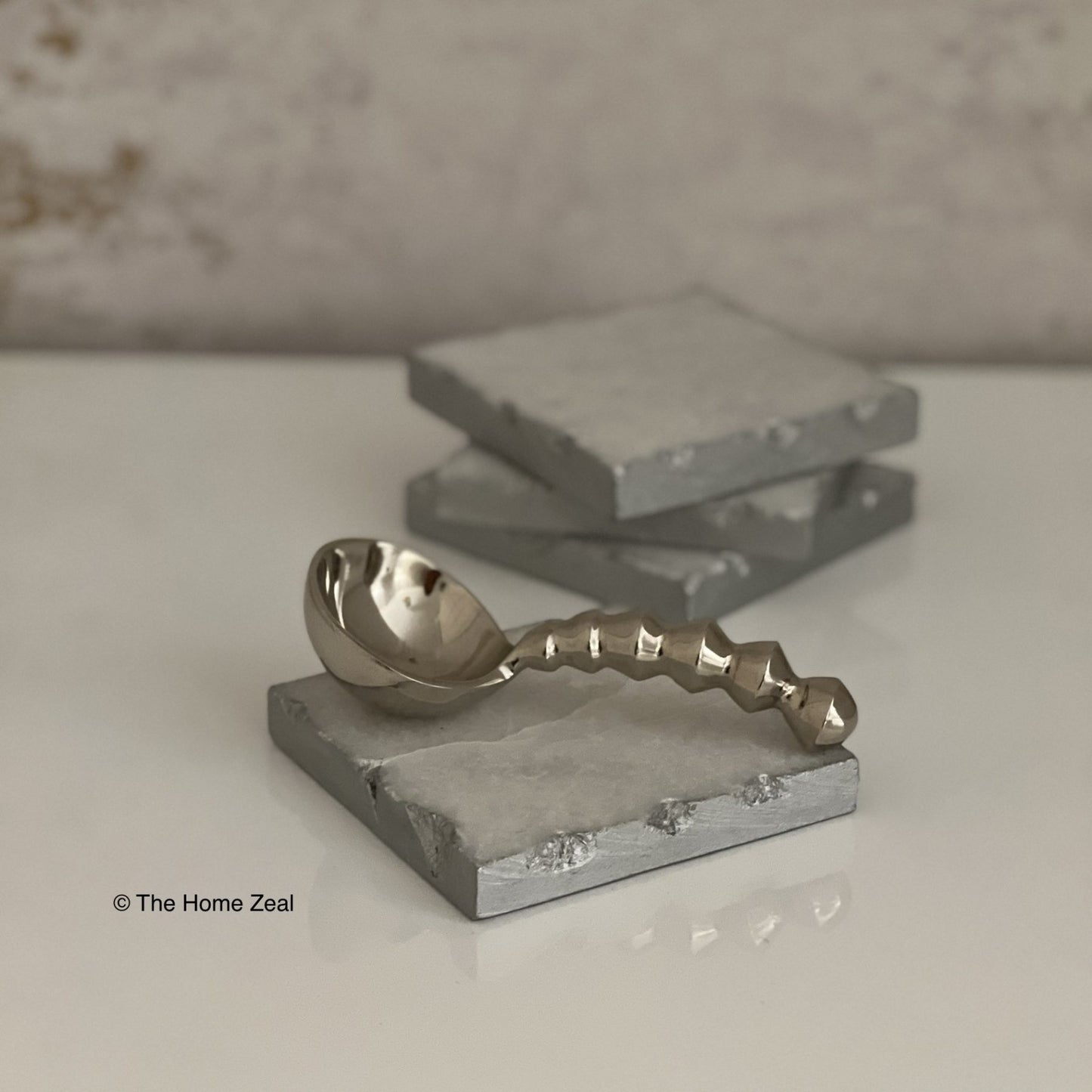 Silver Pearl Beaded Spoon