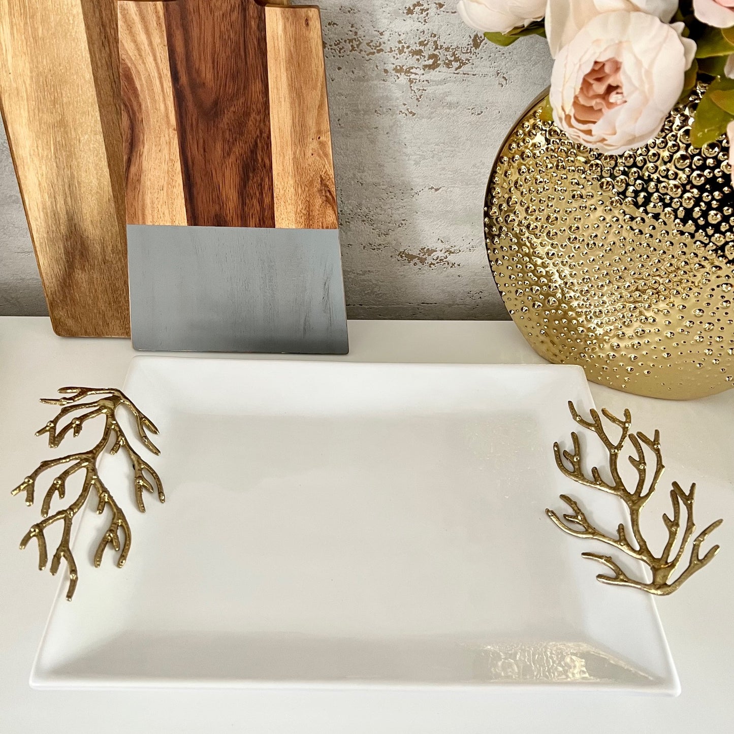 Ceramic Coral Serve Ware Collection