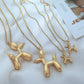 Cute Balloon Dog Pendant Necklace: Small Pendant