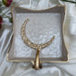 Gold And White Enamelled Napkin Holder