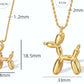 Cute Balloon Dog Pendant Necklace: Small Pendant