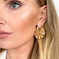 Boho Charm Gold Fan Earring