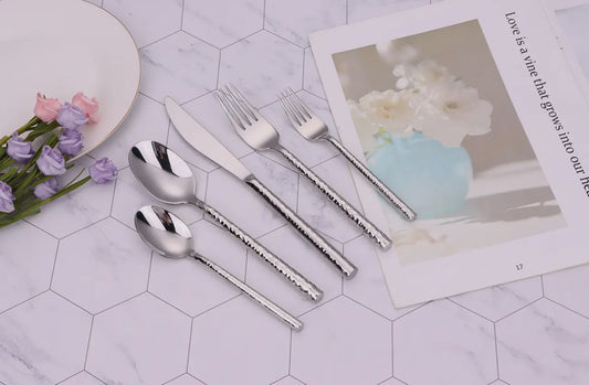 Pexo 20 Pc Silver Flatware Set - Service for 4