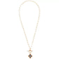 Checkboard necklace-Gold vermeil