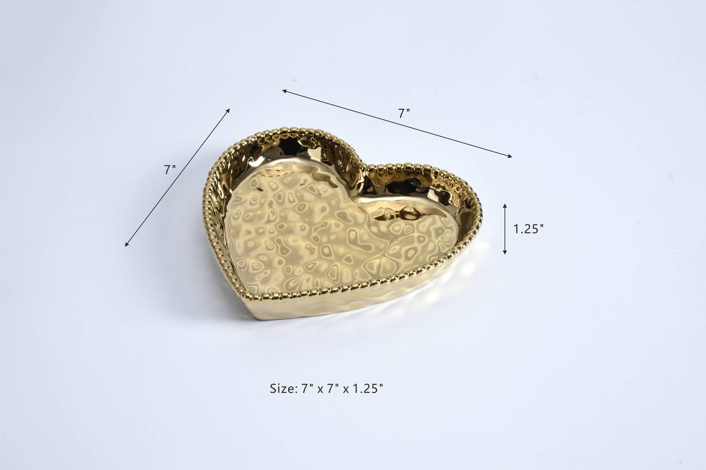 Heart Dish Gold