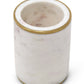 White Marble Cup with Gold Rim