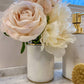 White Marble Dispenser with Gold Pump