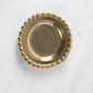 Gold Beaded Round Decorative Plate