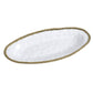 Gold Beaded White Porcelain Oval Platter