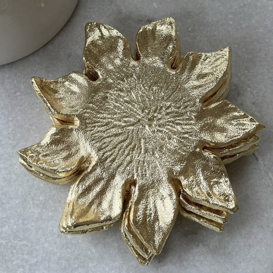 Gold Sunflower Coaster