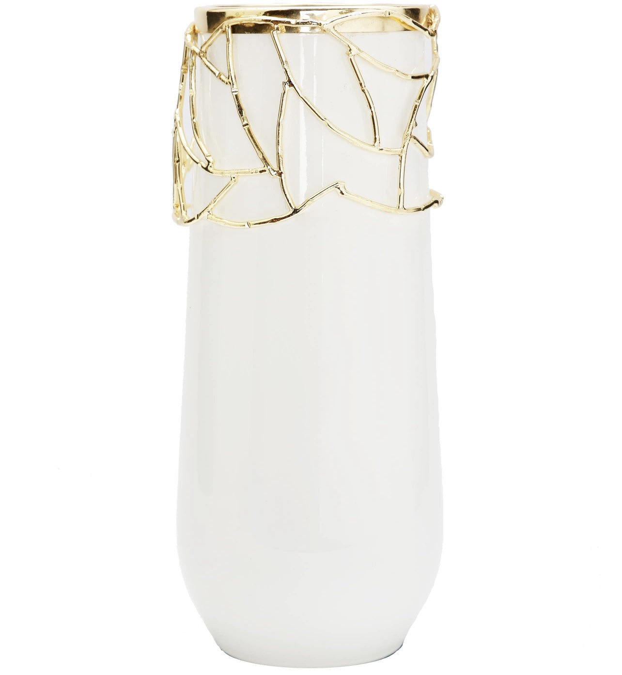 Gold Mesh Design Vase