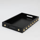 Gold Studded Decorative Wood Trays (3 colours)