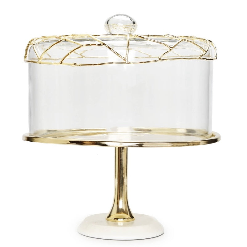 Gold Mesh Dome Cake Plate (2 variations)
