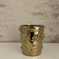 Studded Gold Pot Vase