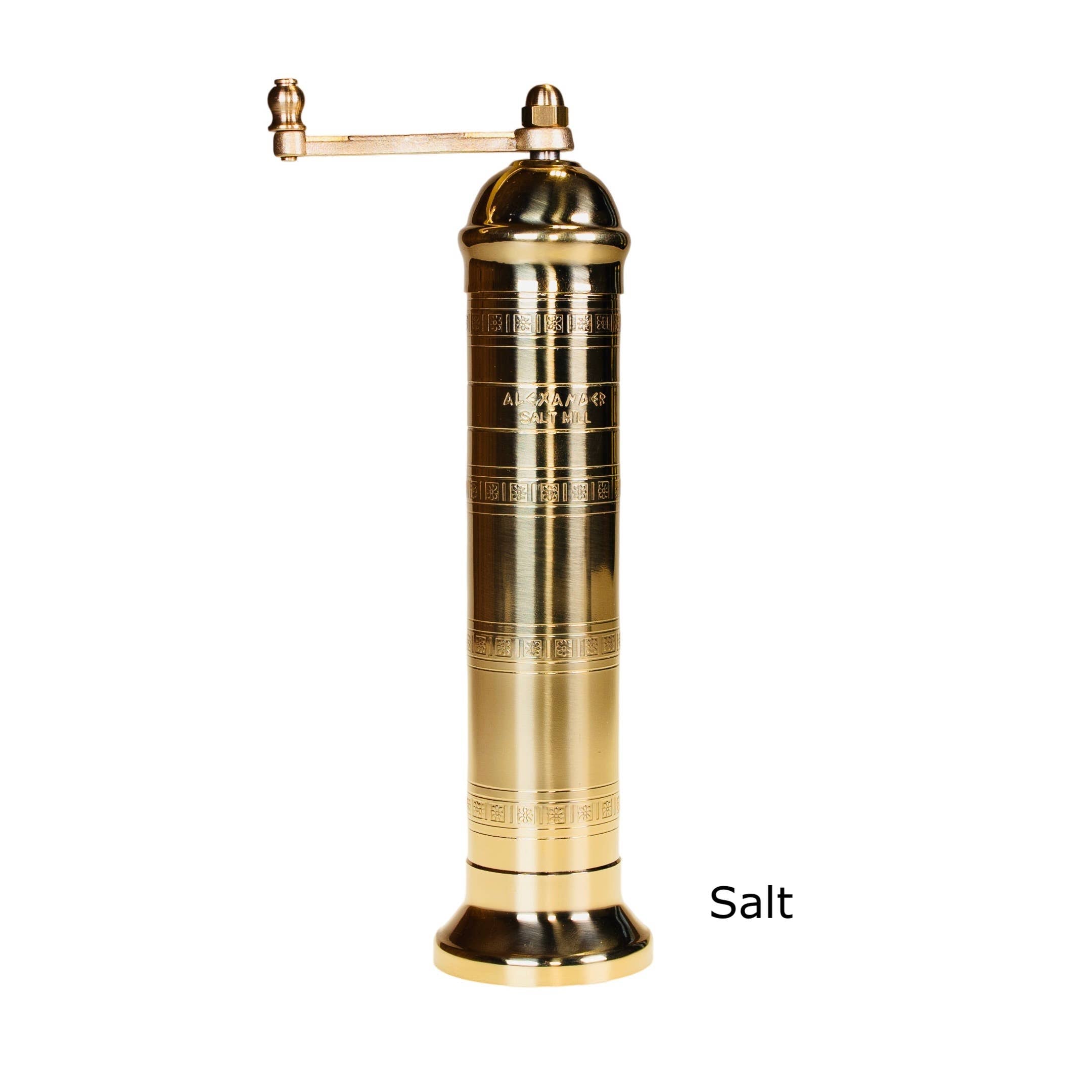 Brass salt mill ALEXANDER #108 8 - Brasspeppermill