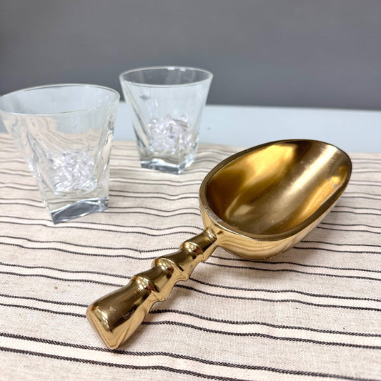 Medium Gilded Aluminum Ice Scoop