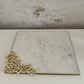 Marble Tray With Gold Branch Details
