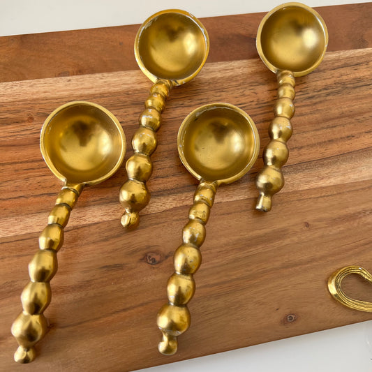 Imperfect Gold Pearl Beaded Spoon